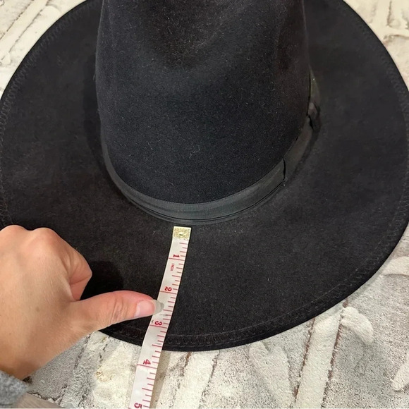 Mondial Vintage Wide Brim Fedora Black Hat Made for Fuch’s Hats Beni Brak - Picture 11 of 12